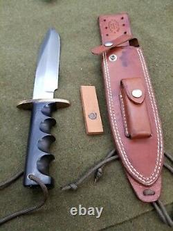 Older Randall Made Knives 14 7 Attack Stainless Blade with Sheath & stone