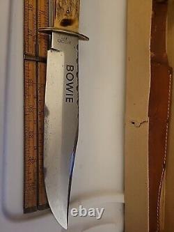 Olsen Knife Co. Bowie Knife with Sheath RARE BOXED Lee E. OLSEN