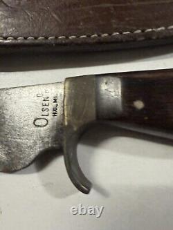 Olsen Knife Company Howard MI. U. S. A. Hunting Knife