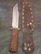 Original Bowie Knife 13 with Leather Sheath SAB Ridge NJ Japan Vintage RARE