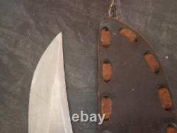 Original Bowie Knife 13 with Leather Sheath SAB Ridge NJ Japan Vintage RARE