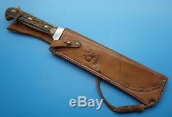 Original Puma Bowie Knife -THE GODFATHER- Dated 73373. Hunting Sheath Knife. NR