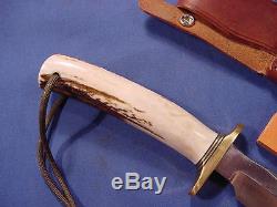 Original Randall Knife Model 1 6 Blade Polished Stag bayonet dagger spear