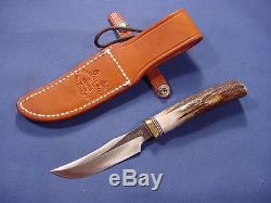 Original Randall Knife Model 8 Old Gring 4 Blade Stag bayonet dagger spear