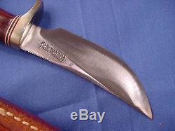 Original Randall Made Gail White Model 21 Knife and Johnson no-hone Sheath