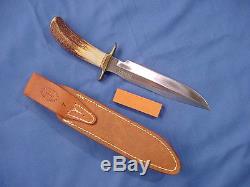 Original Randall Model 1 7 Fighting Knife withJRB sheath and orange stone