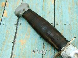 Original Ww2 Pal Rh36 Us Combat Fighting Bowie Knife & Scabbard Knives Tools