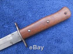 Original Ww2 Vintage German Luftwaffe Eagle 6 Fighting Knife And Scabbard