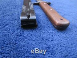 Original Ww2 Vintage German Luftwaffe Eagle 6 Fighting Knife And Scabbard