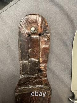 PAL RH 34 Vintage Fixed Blade Knife. Wood Pommel