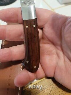 PARAGON KNIVES BY ASHVILLE STEEL TOMMY LEE FIGHTING KNIFE WithSHEATH NEVER USED