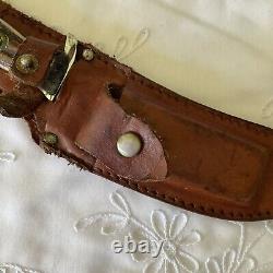PIC Mountaineer 13975 Sportsman Line Surgical Steel Stag Hunting Knife Sheath