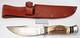 PREMIER LIFETIME GERMANY Woodcraft Style Hunting Knife Stag Handles Nice