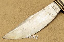 PREMIER LIFETIME GERMANY Woodcraft Style Hunting Knife Stag Handles Nice