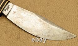 PREMIER LIFETIME GERMANY Woodcraft Style Hunting Knife Stag Handles Nice
