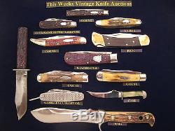 PUMA 6377 STAG WHITE HUNTER KNIFE pre-1964 ORIGINAL GERMAN BOWIE HUNTING KNIVES