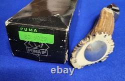 PUMA ANTLER DROP POINT 103/RC Fixed Blade Knife Crown Stag 809029 Handmade
