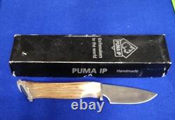 PUMA ANTLER DROP POINT 103/RC Fixed Blade Knife Crown Stag 809029 Handmade