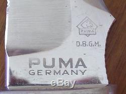 Puma Knives White Hunter Fixed Blade Hunting Knife Leather Sheath Germany Ex