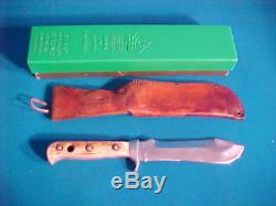 PUMA WHITE HUNTER 6377 STAG HANDLE GERMAN HUNTING KNIFE With BOX SCABBARD & PRICE