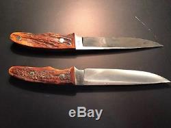 Pair of Lile Hunting Knives with original sheath