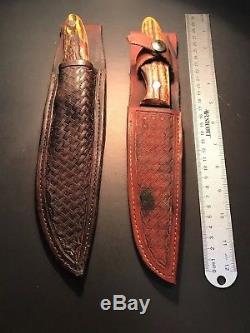 Pair of Lile Hunting Knives with original sheath