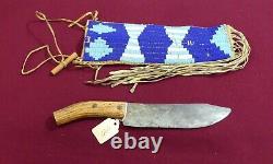 Plains Indian Blackfoot Sioux Tribe Hunting Fighting Knife Lakota 19th Century