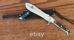 Pre 1964 Puma 6377 White Hunter Knife Stag Handles Sheath Pristine Condition