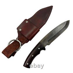 Pre-owned Knives By Hand Apache fixed blade knife 5160 leaf spring steel