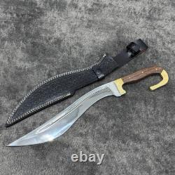 Premium 18 Bowie Knife Mirror-Finish Stainless Steel with Sheath