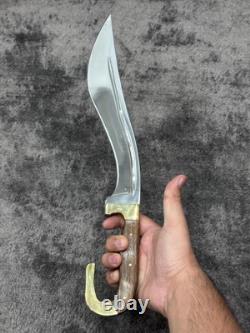 Premium 18 Bowie Knife Mirror-Finish Stainless Steel with Sheath