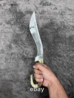 Premium 18 Bowie Knife Mirror-Finish Stainless Steel with Sheath