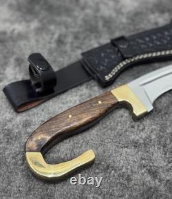 Premium 18 Bowie Knife Mirror-Finish Stainless Steel with Sheath