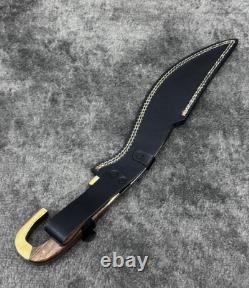 Premium 18 Bowie Knife Mirror-Finish Stainless Steel with Sheath