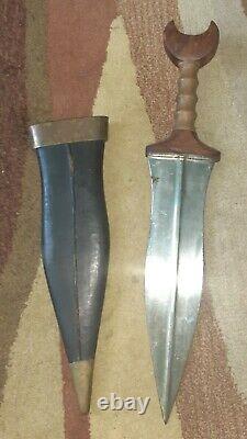 Pugio Antique Dagger Sheath Knife Roman Wood Handle