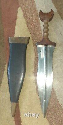 Pugio Antique Dagger Sheath Knife Roman Wood Handle