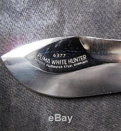 Puma 6377'White Hunter' 6 Hunting Knife withSheath, pre-1964