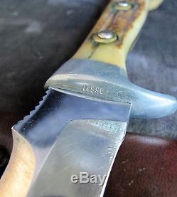 Puma 6377'White Hunter' Hunting Knife withStag & Sheath, 1968 Germany