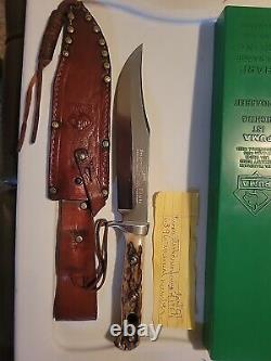 Puma 6396 Handmade PRE 1964 Pumaster Stag Handle Bowie Knife With Box SeeRead