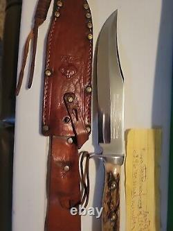 Puma 6396 Handmade PRE 1964 Pumaster Stag Handle Bowie Knife With Box SeeRead