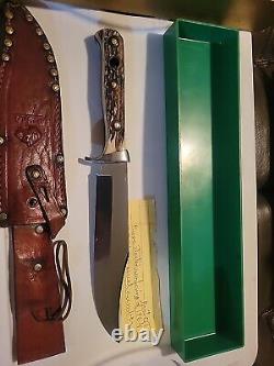 Puma 6396 Handmade PRE 1964 Pumaster Stag Handle Bowie Knife With Box SeeRead