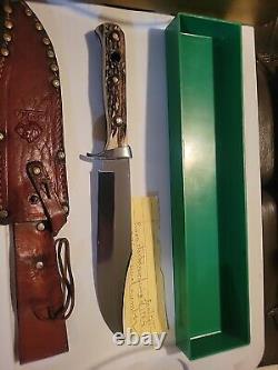 Puma 6396 Handmade PRE 1964 Pumaster Stag Handle Bowie Knife With Box SeeRead