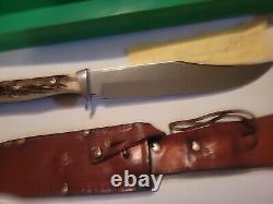 Puma 6396 Handmade PRE 1964 Pumaster Stag Handle Bowie Knife With Box SeeRead