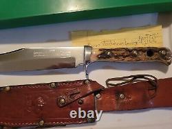 Puma 6396 Handmade PRE 1964 Pumaster Stag Handle Bowie Knife With Box SeeRead