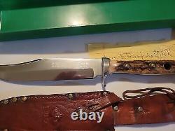 Puma 6396 Handmade PRE 1964 Pumaster Stag Handle Bowie Knife With Box SeeRead