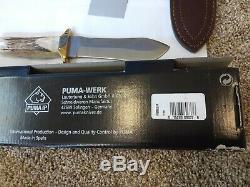 Puma Knife Hunter Stag 816374 With Sheath In Box Not Used