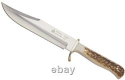 Puma SGB Bowie Knife Stag Handle Fixed Blade Hunting Knife with Sheath Handmade
