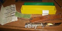 Puma SKINNER Hunting Knife 6393 Made In Germany withsheath & original box & papers