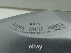 Puma White Hunter 6399 Genuine Pumaster Steel W. Germany Knife & Leather Sheath