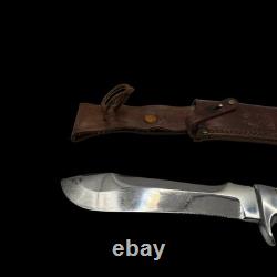 Puma White Hunter Knife 6377 West Germany Made Stag Handles Vintage